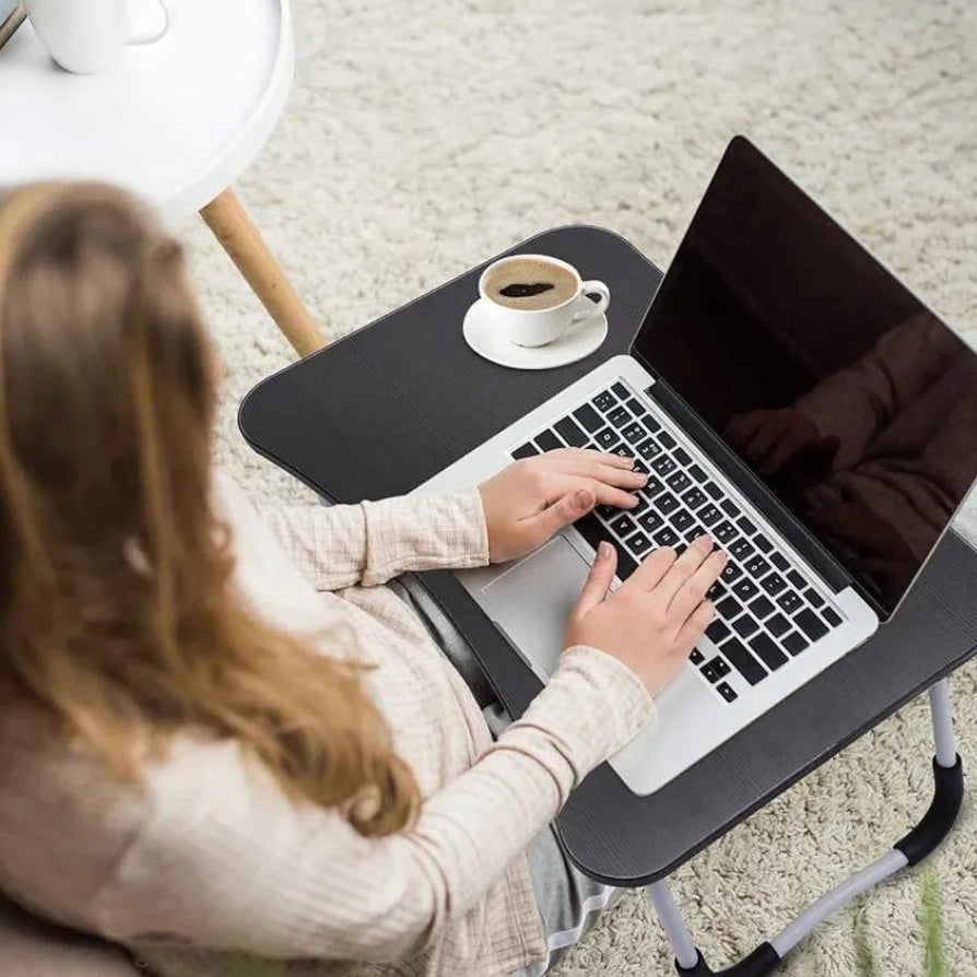 Black Laptop Table for Home Office Use
