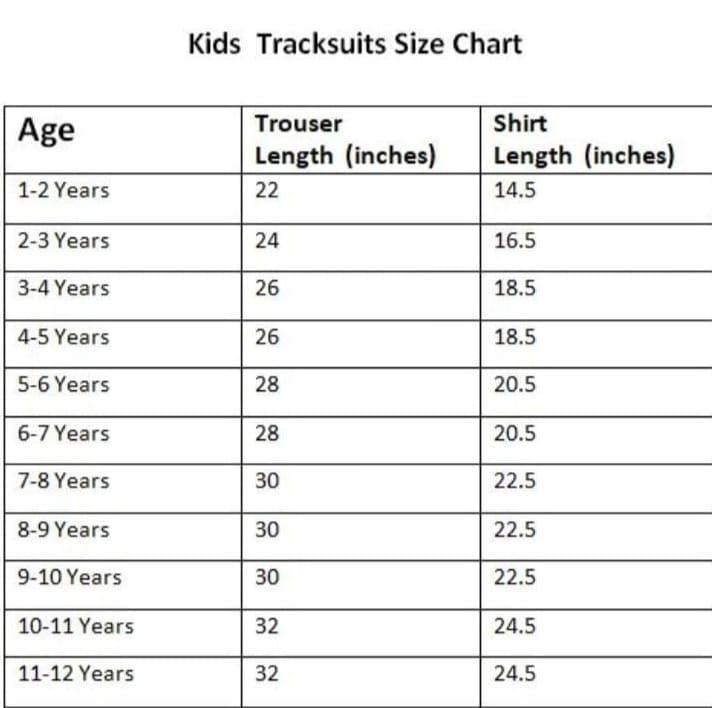 Blue Micro Tracksuit Set for Boys Girls 1-12 Years