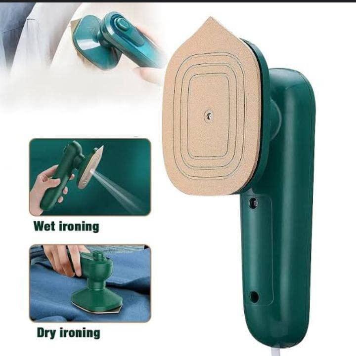 Portable Green Micro Steam Iron Dry Wet Combo