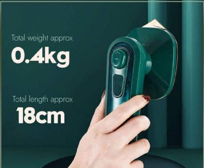 Portable Green Micro Steam Iron Dry Wet Combo