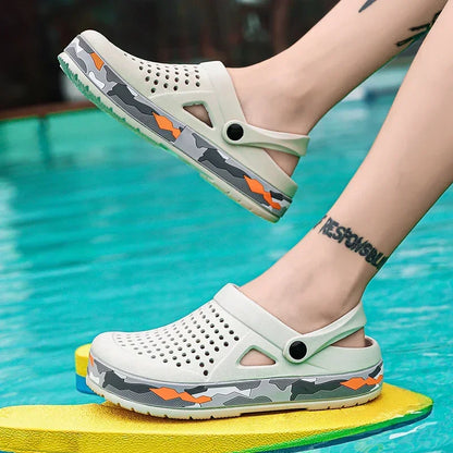 New Men Sandals Casual Shoes EVA Lightweight Slippers Unisex Colorful Shoes for Summer Beach Hot Sale Brand Clogs Zapatos Hombre