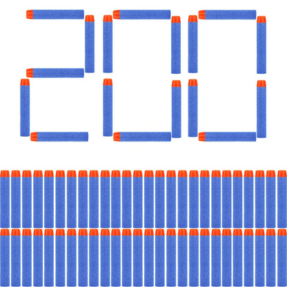 FRENSIT Blue Round Head Bullets 7.2cm for Nerf N-strike Elite Series Blasters Foam EVA Refill Darts Kids Toy Guns Accessories