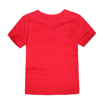Toddler Boy Tshirt 1 2 3 4 5 6 7 8 9 10 11 12 T Cotton Red Green Yellow Baby Girl T Shirt 6 12 18 24 Months Summer Kids Clothes