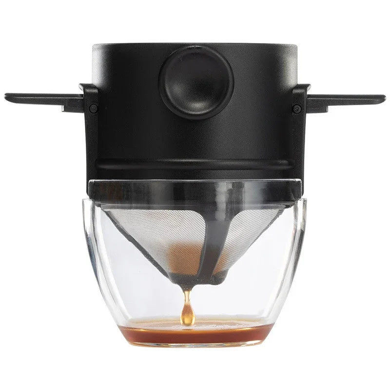 Foldable Coffee Filter for Office Home Travelling Portable Drip Coffee Maker Stainless Steel Reusable Pour Over Coffee Dripper