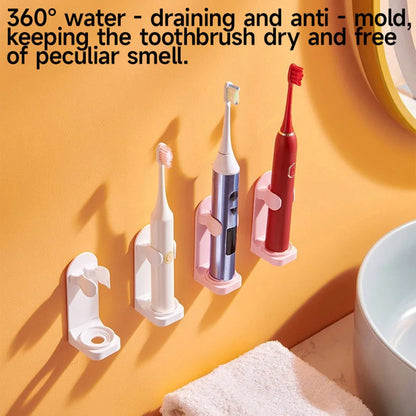 Electric toothbrush holder, wall-mounted toothbrush holder without drilling, wall-mounted bathroom shelf and toilet storage rack