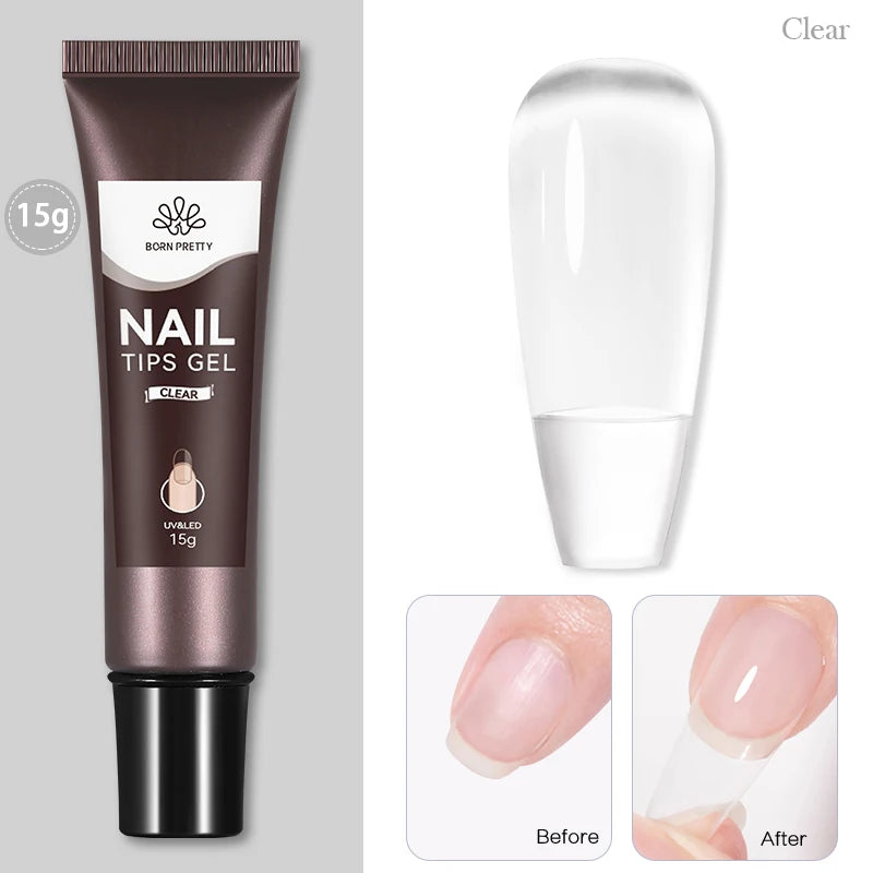 BORN PRETTY Nail Rhinestone Glue 30ML Gel Nail Glue 3D Shaping Sculpting Carving Flower DIY Decoration  Gem Glue Nail Supplies