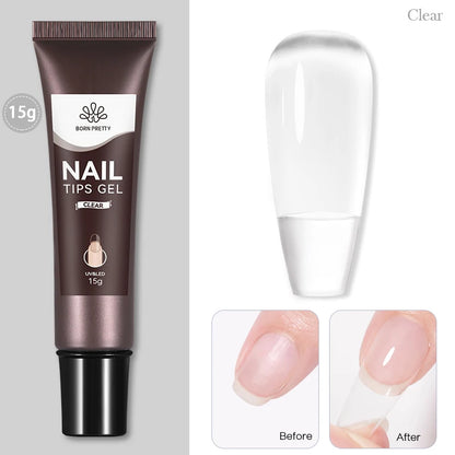 BORN PRETTY Nail Rhinestone Glue 30ML Gel Nail Glue 3D Shaping Sculpting Carving Flower DIY Decoration  Gem Glue Nail Supplies