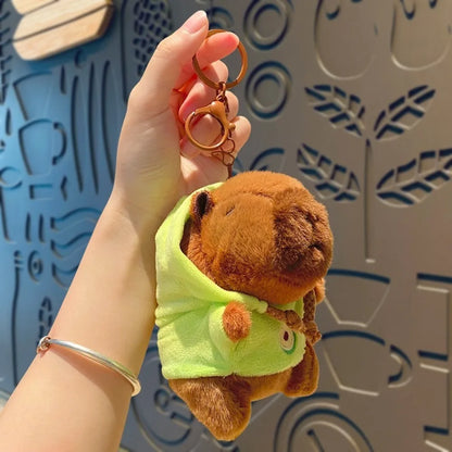Cute Capybara Plush Toy Hoodie with Wings Simulation Doll Small Size Stuffed Animals Anime Fluffty Toy Birthday Party