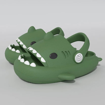 Pallene Lovely Kids Shark Slippers Fashion Baby Cartoon Slippers Girls Boys Home Non-slip Sandals Children Outdoor Beach Slides