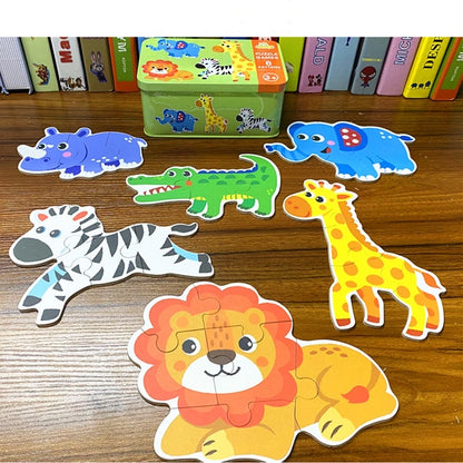 Kids Animal Puzzles for Toddlers 1 2 3 Years Boys Girls Learning Animals Memory Card Matching Game Educational Toys For Children