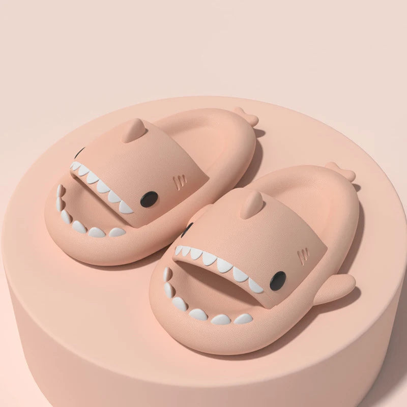 Pallene Lovely Kids Shark Slippers Fashion Baby Cartoon Slippers Girls Boys Home Non-slip Sandals Children Outdoor Beach Slides