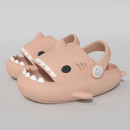 Pallene Lovely Kids Shark Slippers Fashion Baby Cartoon Slippers Girls Boys Home Non-slip Sandals Children Outdoor Beach Slides