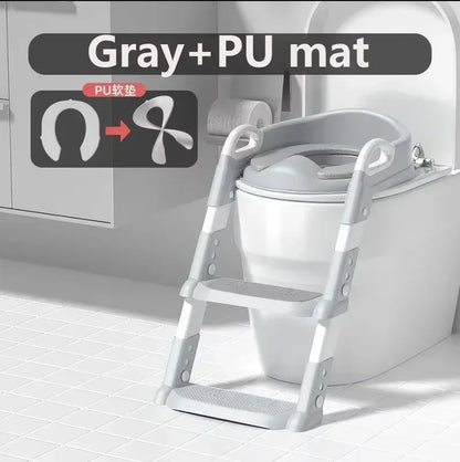 Children's Toilet Seat Stairway Baby Boys and Girls Toilet Folding Stand Step Stool Children's Step Toilet Seat Ring