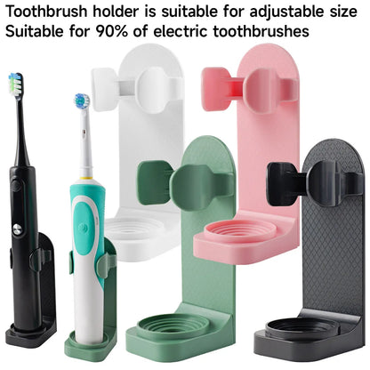 Electric toothbrush holder, wall-mounted toothbrush holder without drilling, wall-mounted bathroom shelf and toilet storage rack