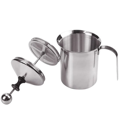 Stainless Milk Frother 800ML Double Mesh Milk Creamer Milk Foam For Milk Egg Cofffee Beater Kitchen Tool Coffee Mixe Frother