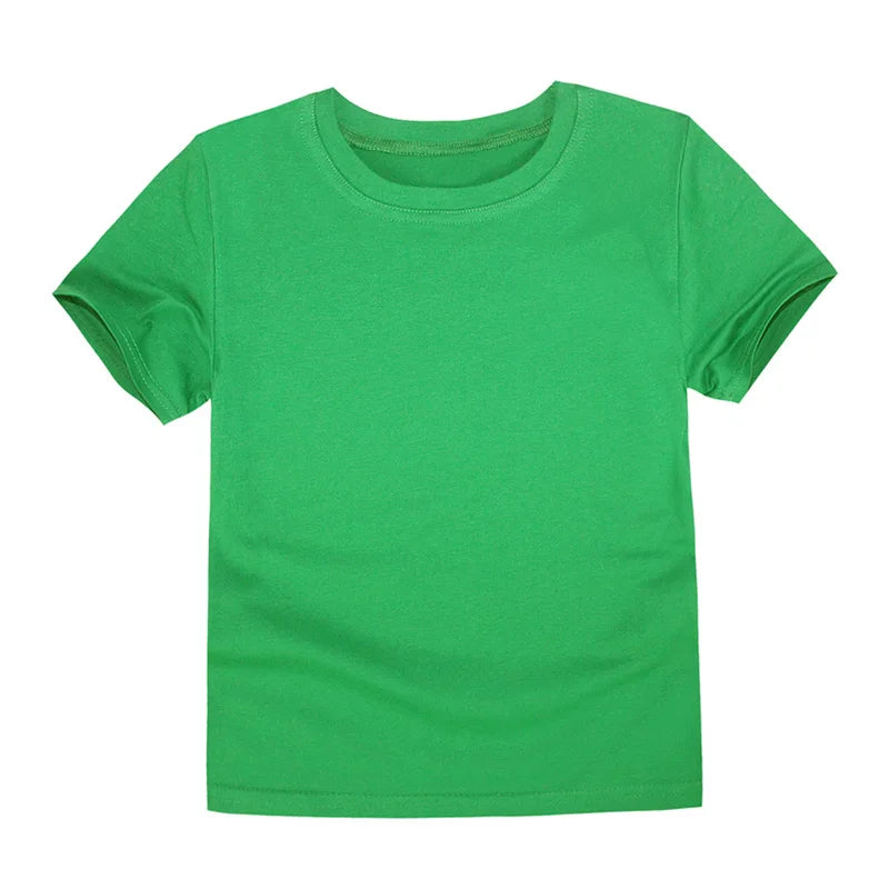 Toddler Boy Tshirt 1 2 3 4 5 6 7 8 9 10 11 12 T Cotton Red Green Yellow Baby Girl T Shirt 6 12 18 24 Months Summer Kids Clothes