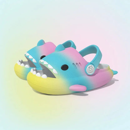 Pallene Lovely Kids Shark Slippers Fashion Baby Cartoon Slippers Girls Boys Home Non-slip Sandals Children Outdoor Beach Slides