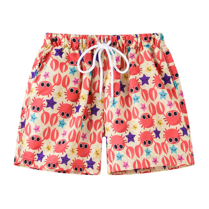 2025 Summer Baby Boys Swimming Trunks For 2-8Years Kids Beach Shorts Cartoon Pattern Swimsuit Shorts Baby Bathing Suit Swimwear