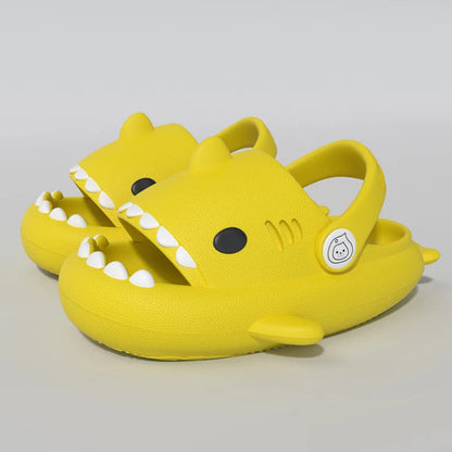 Pallene Lovely Kids Shark Slippers Fashion Baby Cartoon Slippers Girls Boys Home Non-slip Sandals Children Outdoor Beach Slides